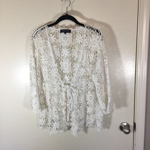 Jones New York Lace cardigan 1X